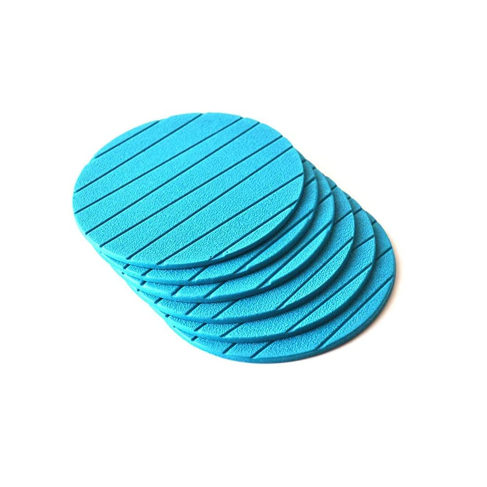 MAPPERZ Non Slip Round Shape Silicon Coasters for Tea Coffee Cups Mugs Beer Cans Bar Glass - Multicolor