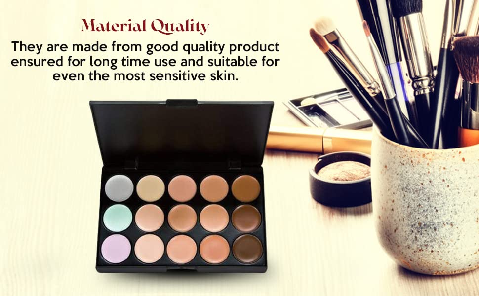 Mapperz 15 Shades Highlighter Concealer and Contour Palette Contour Powder as Used Bronzer- (Multi)