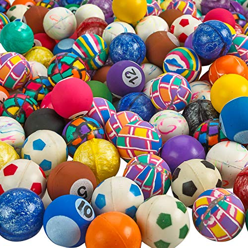 MAPPERZ Small Rubber Jumbo Super Bouncy Balls, 3cm Balls for Kids and Adults in Bright Assorted Multi Colors for Pet Party and Carnival Prizes and Vending Machines, Pack of 14