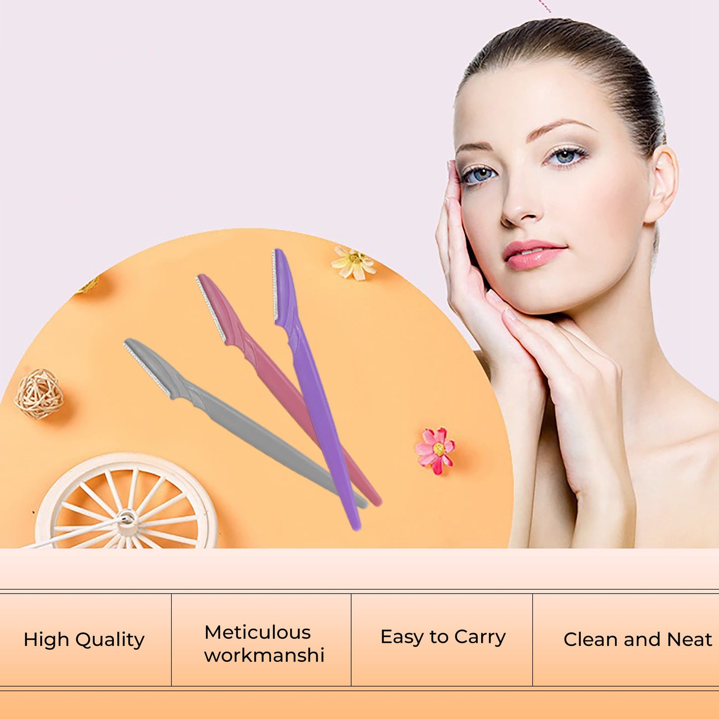 MAPPERZ Bikini Razor for Women | Trimming and Hair Removal Body Razor | Razor for Sensitive Area | Reusable Razor | Irritation Free Shave | Protective Sleeve | Painless Hair Removal