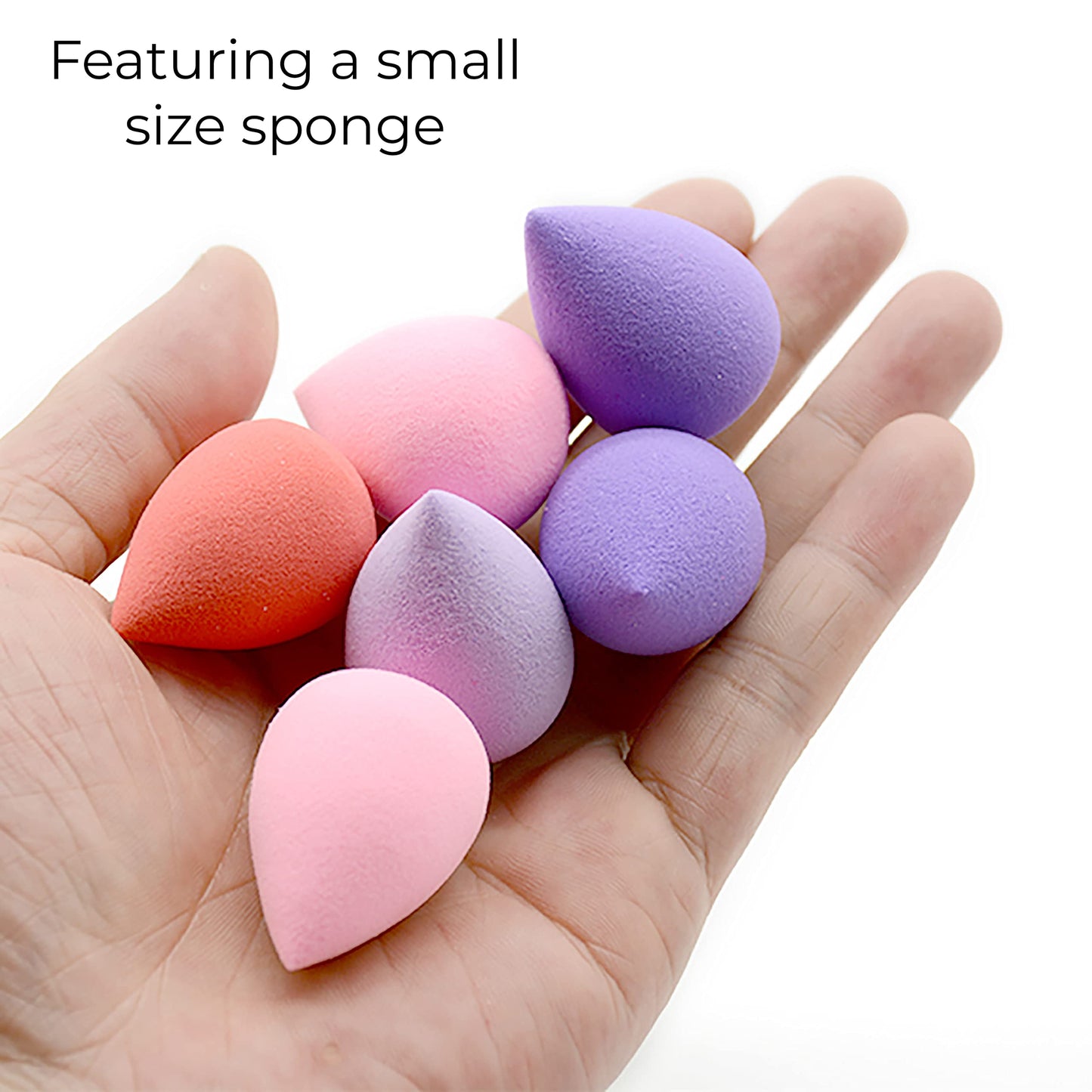 MAPPERZ Makeup Sponge Set, Foundation Blending Beauty Sponge, Flawless for Liquid, Cream, and Powder, Small Size, Pack Of 4