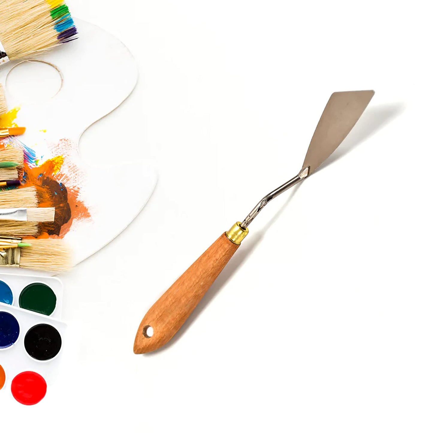 MAPPERZ Stainless Steel Artists Palette Knife Spatula Palette Knife Painting Mixing Scraper Thin and Flexible Art Tools for Oil Painting Acrylic Mixing