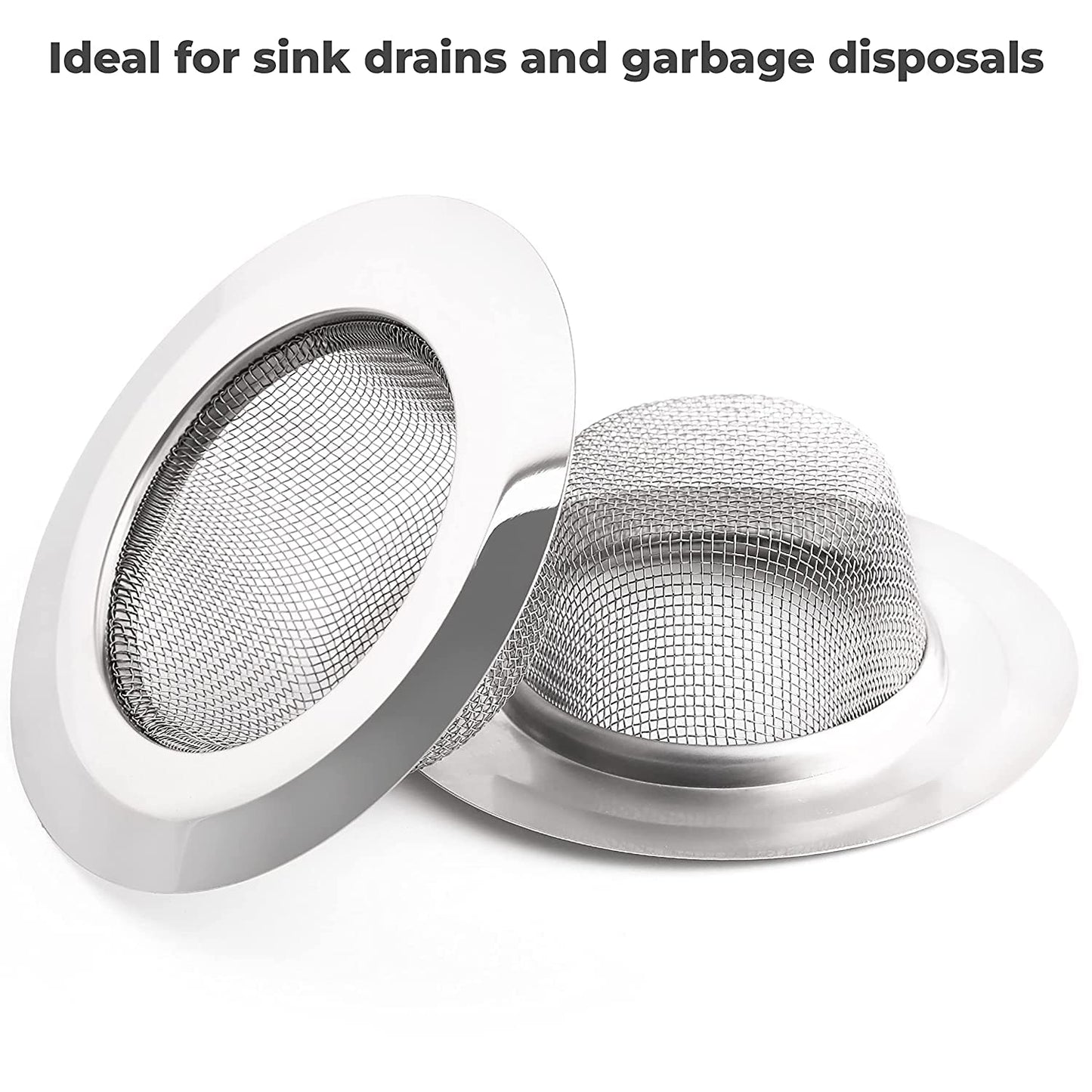 MAPPERZ Non Stick Stainless Steel Sink Strainer Kitchen Drain Basin Basket Filter Stopper Drainer Jali (1)