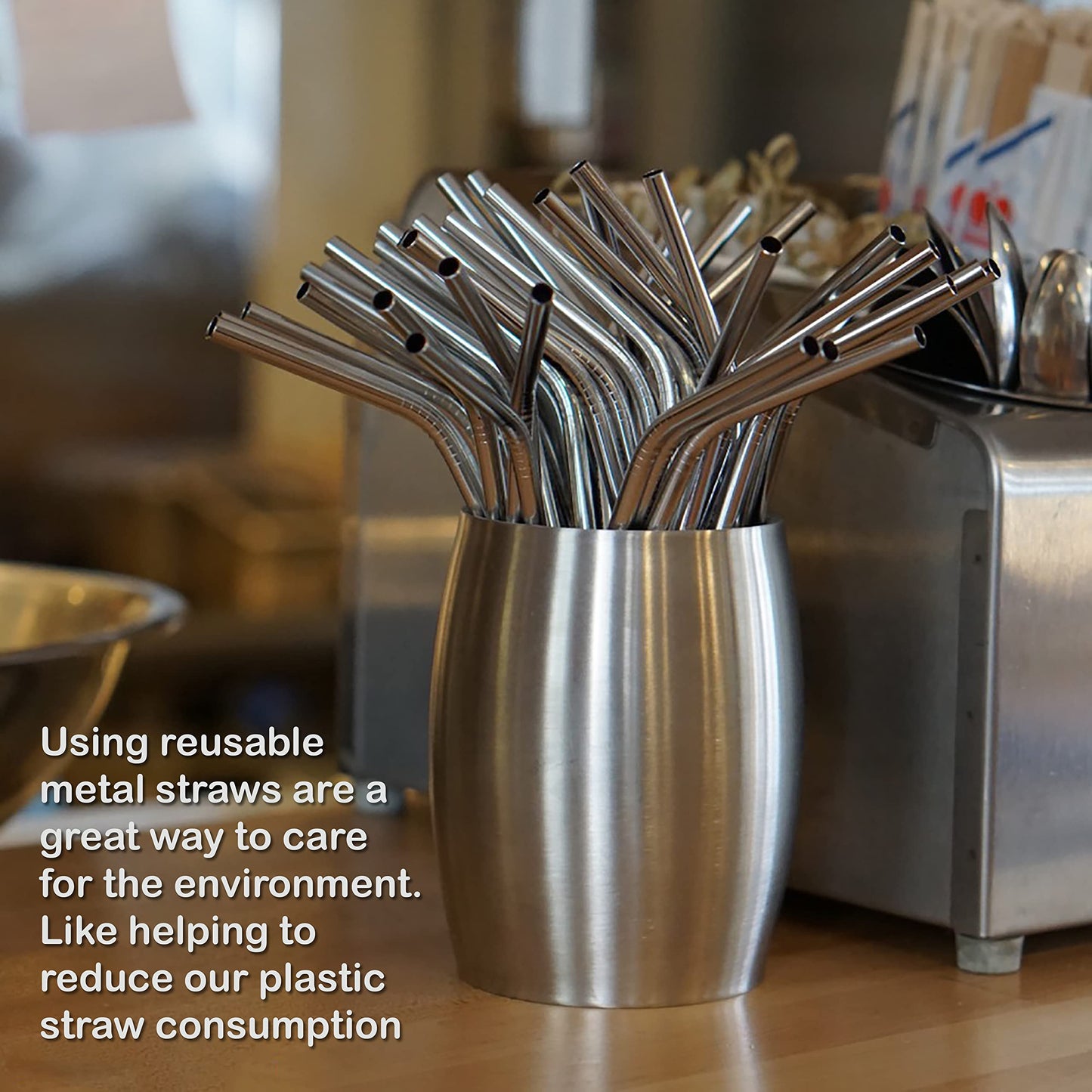 Mapperz Stainless Steel Straws for Drinking with Brushes / Reusable Stainless Steel Straw with Cleaning Brush- Long Metal Straws For Drinking, Set Of 5 (2- Bend Pipe , 2- Long Straw, 1-cleaning Brush), Silver
