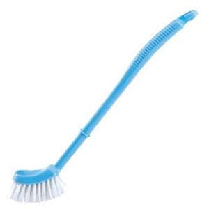 MAPPERZ Single-Sided Bristle PVC Toilet Cleaning Hocky Shape Brush for Effective Scrubbing and Easy Cleaning of Toilets in Home and Commercial- (Multicolor) Set of 1