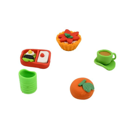 MAPPERZ 3D Mix Fancy and Stylish Unique Colorful Design Pencil Eraser Rubber for Kids Children School Student Office Gifts (Multicolour and Multi Design) Rubber Set of 1