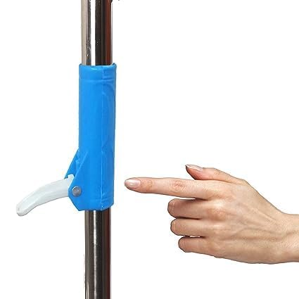 MAPPERZ Stainless Steel Mop 360 Degree Rotating Pole Microfiber Floor Cleaning Round Mop Pochha Versatile Home Cleaning Tool with Adjustable Stick Rod (Pack of 1)