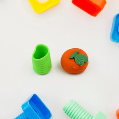 MAPPERZ 3D Mix Fancy and Stylish Unique Colorful Design Pencil Eraser Rubber for Kids Children School Student Office Gifts (Multicolour and Multi Design) Rubber Set of 1