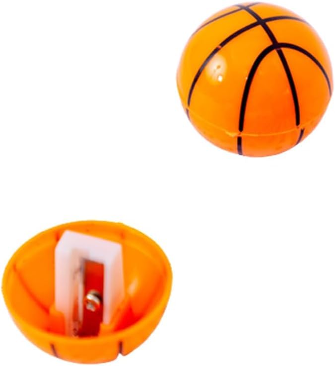 MAPPERZ Fun Watermelon and Basketball Shaped Pencil Sharpeners – Add Playful Flair to Your Stationery with These Cute, Functional Accessories Perfect for Home, School