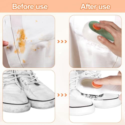 MAPPERZ Shoe Cleaning Brush with Liquid Soap Dispenser, Multifunctional Cleaning Brush, Soft Bristle Long Handle Shoe Scrubbing Reusable Washing Shoe Brush (Pack of 1)