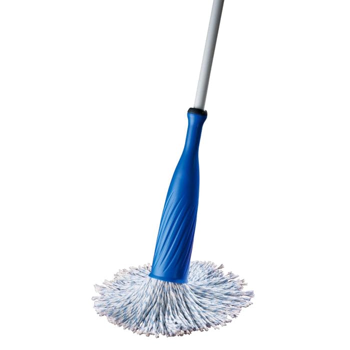 MAPPERZ Durable Wooden Long Rod Cotton Mop/Broom with Bottle Shape Cover | Versatile Cleaning Tool for Home, Ideal for Floors, Windows, and Hard-to-Reach Areas (Pack of 1)