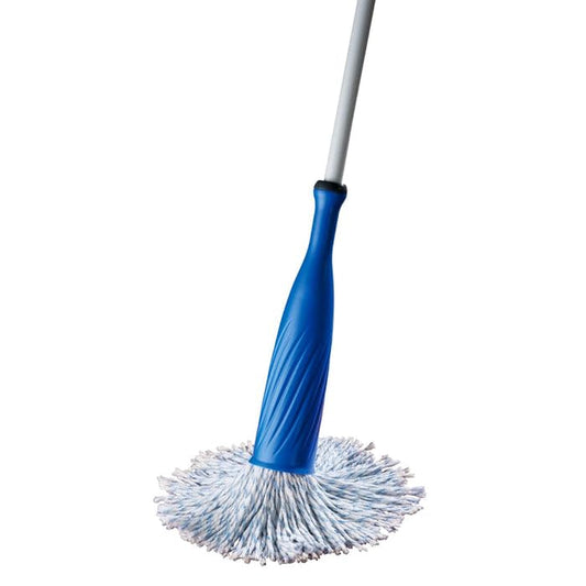 MAPPERZ Durable Wooden Long Rod Cotton Mop/Broom with Bottle Shape Cover | Versatile Cleaning Tool for Home, Ideal for Floors, Windows, and Hard-to-Reach Areas (Pack of 1)