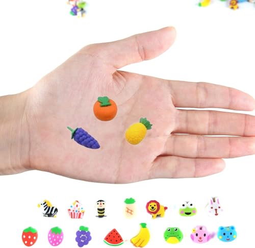 MAPPERZ 3D Eraser Fancy and Stylish Unique Design Pencil Rubber for Kids Fun, Entertainment, Knowledge, Children School Student Office Gifts (Multi Colour and Multi Design Rubber) Pack of 1