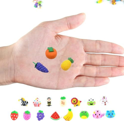 MAPPERZ 3D Eraser Fancy and Stylish Unique Design Pencil Rubber for Kids Fun, Entertainment, Knowledge, Children School Student Office Gifts (Multi Colour and Multi Design Rubber) Pack of 1