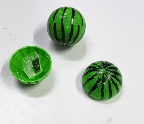 MAPPERZ Fun Watermelon and Basketball Shaped Pencil Sharpeners – Add Playful Flair to Your Stationery with These Cute, Functional Accessories Perfect for Home, School
