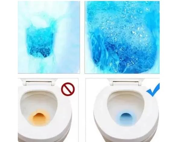 MAPPERZ Ocean Blue Toilet Cleaner Flush Tabs: 100g Effervescent Formula for Powerful Cleaning and Freshness in Every Flush. Easy to Use- Set of 2 (Pack of 1)