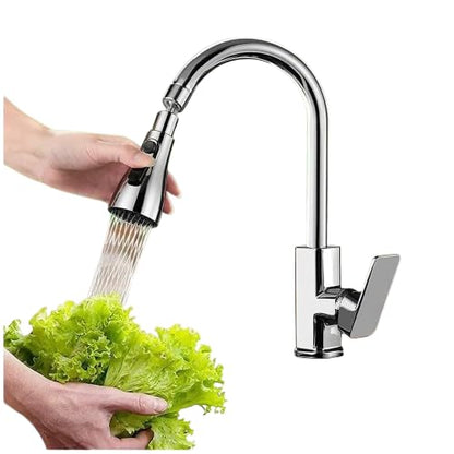 MAPPERZ 3-Mode Kitchen Sink Water Faucet, 360 Degree Rotation Sink Sprayer Head Big Angle, Multi Functional Kitchen Anti Splash Long Aerator Water Saving Nozzle Spray Faucet Top (Pack of 1)
