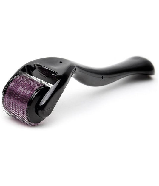 MAPPERZ 0.5mm Hair Roller for Hair Growth, 540 Titanium Micro Needles for Scalp, Face and Beard, Treats Acne, Scars, Skin Ageing, Stretch Marks, Repair Damage Hair Head Massager (Pack of 1)