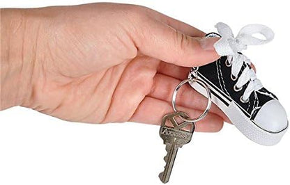 MAPPERZ Shoes Shape Shoe Keyring and Hanging Keychain Simple Holder Clip for Car, Bike, Bag, Office, Home Keys Random Colour
