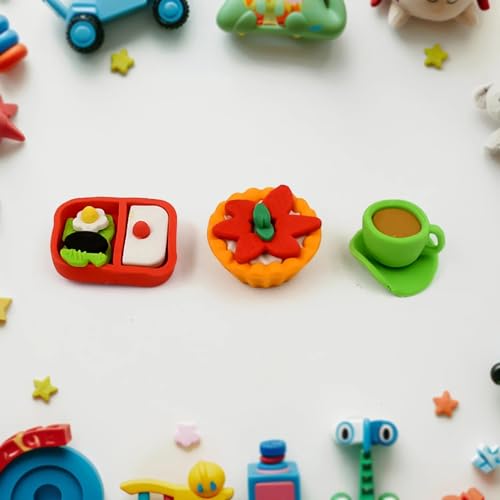 MAPPERZ 3D Mix Fancy and Stylish Unique Colorful Design Pencil Eraser Rubber for Kids Children School Student Office Gifts (Multicolour and Multi Design) Rubber Set of 1