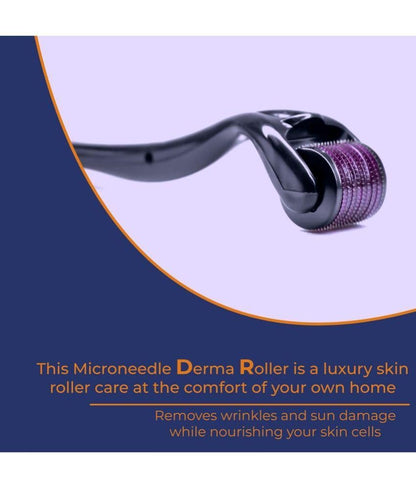 MAPPERZ 0.5mm Hair Roller for Hair Growth, 540 Titanium Micro Needles for Scalp, Face and Beard, Treats Acne, Scars, Skin Ageing, Stretch Marks, Repair Damage Hair Head Massager (Pack of 1)