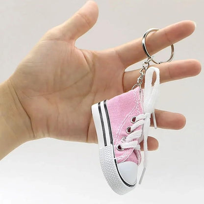 MAPPERZ Shoes Shape Shoe Keyring and Hanging Keychain Simple Holder Clip for Car, Bike, Bag, Office, Home Keys Random Colour