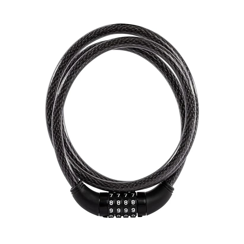 MAPPERZ Keyless 4 Digit Security Lock, Numbering Cable Lock, Combination Lock for Bike, Bicycle, Helmet, Luggage and Multiple Use Travel Camping Cabel Lock Accessories, 92cm (Pack of 1)