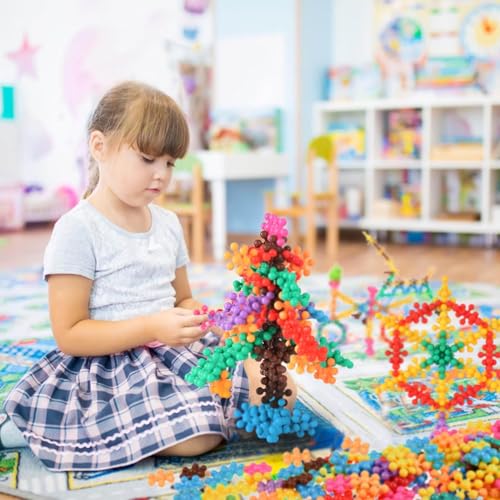 MAPPERZ Colourful Star Shaped Interlocking Blocks: Fun Building Toy Game for Kids, Enhance Creativity, Develop Motor Skills, Educational Playtime for Imaginative Adventures (100 Peice)-Set of 1