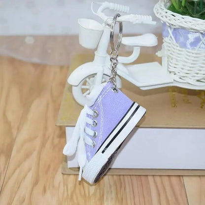 MAPPERZ Shoes Shape Shoe Keyring and Hanging Keychain Simple Holder Clip for Car, Bike, Bag, Office, Home Keys Random Colour