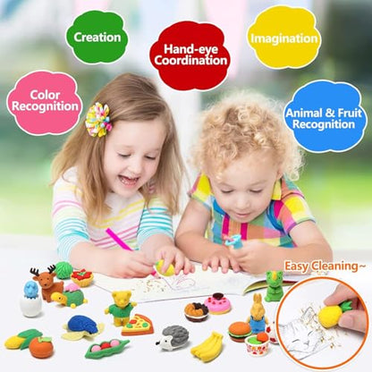 MAPPERZ 3D Eraser Fancy and Stylish Unique Design Pencil Rubber for Kids Fun, Entertainment, Knowledge, Children School Student Office Gifts (Multi Colour and Multi Design Rubber) Pack of 1
