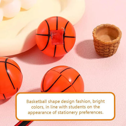 MAPPERZ Fun Watermelon and Basketball Shaped Pencil Sharpeners – Add Playful Flair to Your Stationery with These Cute, Functional Accessories Perfect for Home, School