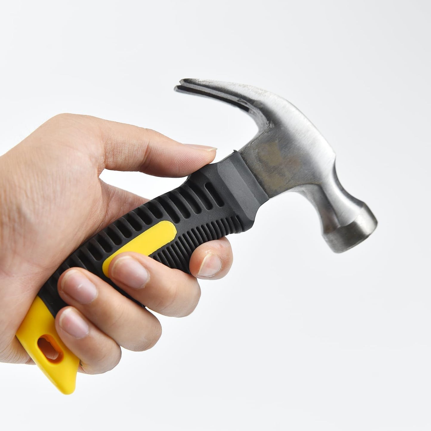 MAPPERZ Mini Handy Hammer with Non Slip Hand Grip Handle, Small Claw Hammer for Household Work, Camping General Repairs and Mantenance, Multipurpose Use (Random Color) Pack of 1