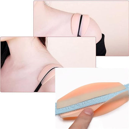 MAPPERZ Women's Soft Silicone Bra Strap Cushions Holder Non-slip Pliable Shoulder Protectors Comfortable Pads, Pack Of 3 Pair