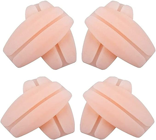 MAPPERZ Women's Soft Silicone Bra Strap Cushions Holder Non-slip Pliable Shoulder Protectors Comfortable Pads, Pack Of 2 Pair