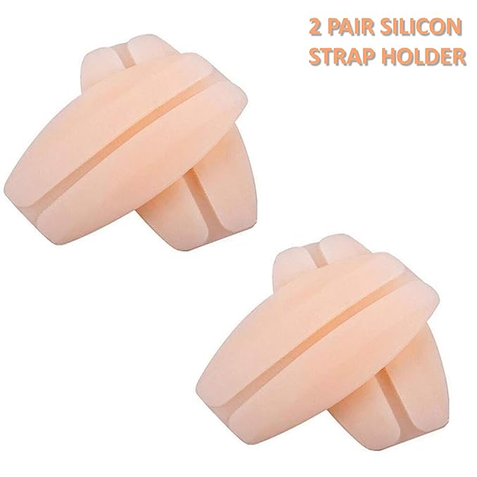 MAPPERZ Women's Soft Silicone Bra Strap Cushions Holder Non-slip Pliable Shoulder Protectors Comfortable Pads, Pack Of 1 Pair