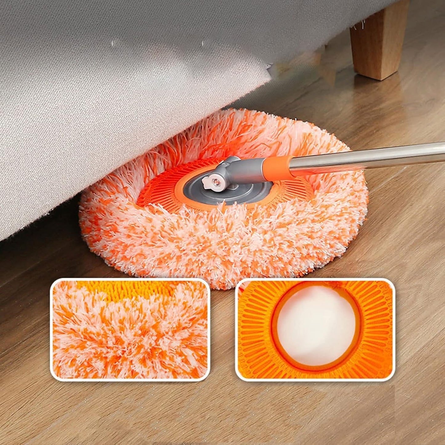 MAPPERZ Rotatable Sunflower Spin Mop 110 CM, Extendable Perfect for Effortless Cleaning Reach Every Corner with Ease, Ideal for Homes, Offices, and Quick Clean-Ups Durable and Efficient (Pack of 1)