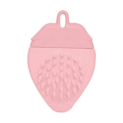 MAPPERZ 3 in 1 Silicone Soft Face Wash Scrubber Skin Exfoliator Blackhead Remover Manual Massager with Easy Hanging Hole for Dry, Oily, Sensitive Skin, Pink