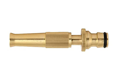 MAPPERZ Pure Brass Water Spray Nozzle with Connector, Adjustable Water Pressure Booster Jet Spray Gun, High Pressure, for Bike, Car, Pets, Garden, Window Cleaning Hose Pipe Spray Water Gun, Pack 1
