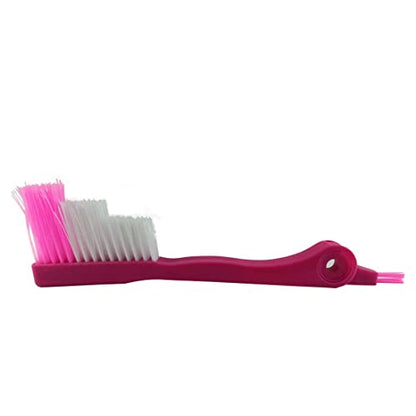 MAPPERZ Window Frame Cleaning Dust 3 Stepped Sash Brush with Mini Brush - Multicolor