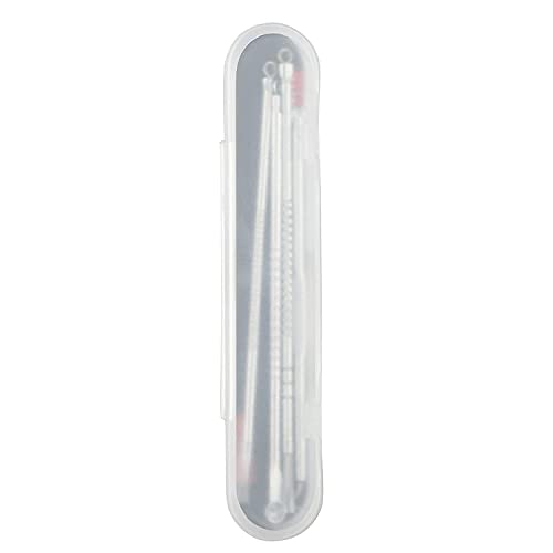 MAPPERZ Stainless Steel Blackhead Pimple Blemish Extractor/ Acne Removal Needle Kit - Set of 4