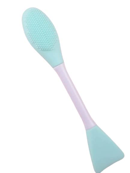 MAPPERZ Silicone Face Brush for Applying Face Packs/Facial Cleansing Brush/Handheld Face Wash Brush for Pore Cleansing, Gentle Exfoliating/Removing Blackhead Brush