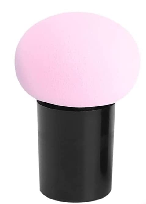 MAPPERZ Pack Of 1 Powder Puff Cosmetic Sponges Mushroom Makeup Brushes Blender Sponge Face Brush Makeup Puff with Handle (Multi Colour)