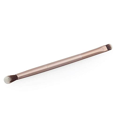 MAPPERZ 1 Pc Double Sided Professional Cosmetic Eyesshadow Makeup Brush For Eyeshadow Eyebrow Eye Shadow Eye Liner Eyes Makeup Brush - Matted Gold, Pack Of 1