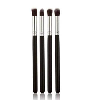 Mapperz Eyeshadow Blending Pencil Brush Professional Eye Brushes Set Eyeshadow Foundation Mascara Blending (Pack of 4) - Black
