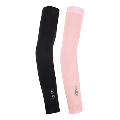 MAPPERZ All Weather Arm Sleeves Uv Sunblock, Dust, Pollution, Sunburn Protection With Thumb Hole For Sports And Outdoor Activities, Unisex, Set of 2