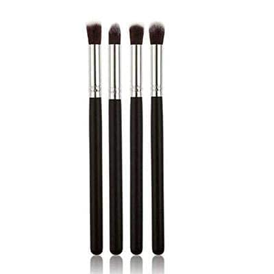 MAPPERZ Eyeshadow Blending Bristle Pencil Brush Eyeshadow Foundation Mascara Blending Pencil Brushes Black Brush - Set of 4