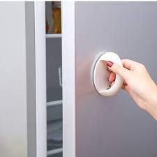 MAPPERZ Self Adhesive Peel and Stick Plastic Handles Pull knob for Sliding Door, Drawer, Window, Commode and Cupboard Cabinet