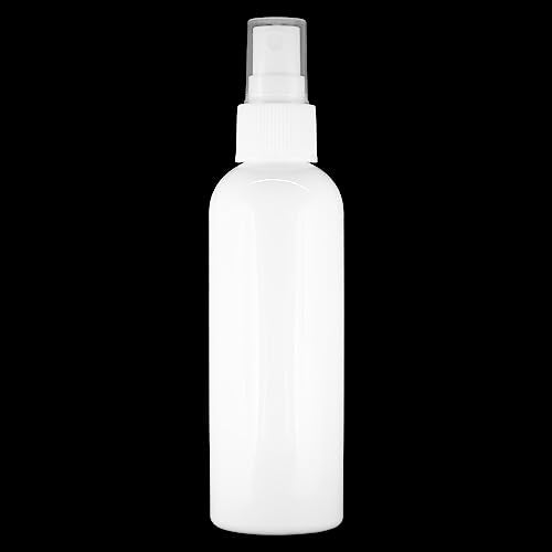 MAPPERZ Plastic Pump Bottle Spray Dispenser, Clear Empty Fine Mist Plastic Mini Travel Cylindrical Bottle, Portable Refillable Makeup Sprayer Containers for Perfume, Liquids, Aromatherapy, White, 1Pc