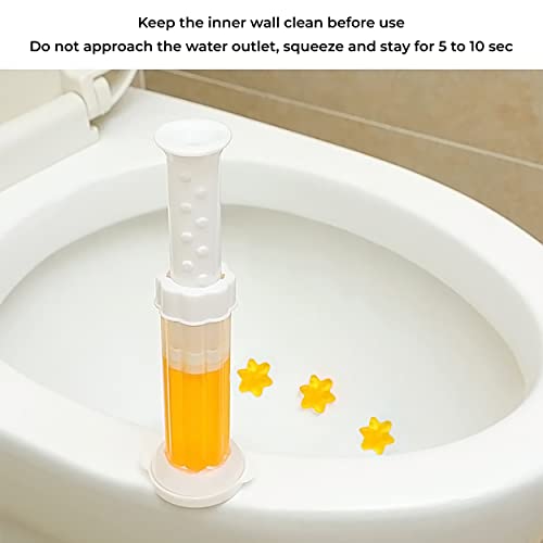 MAPPERZ Original Fresh Flower Stamp Toilet Gels, Stops Limescales and Stains with Air Freshening Scent, Deodorizing Clean Pack Of 1