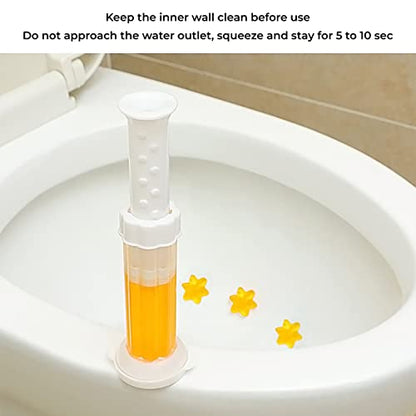 MAPPERZ Original Fresh Flower Stamp Toilet Gels, Stops Limescales and Stains with Air Freshening Scent, Deodorizing Clean Pack Of 1